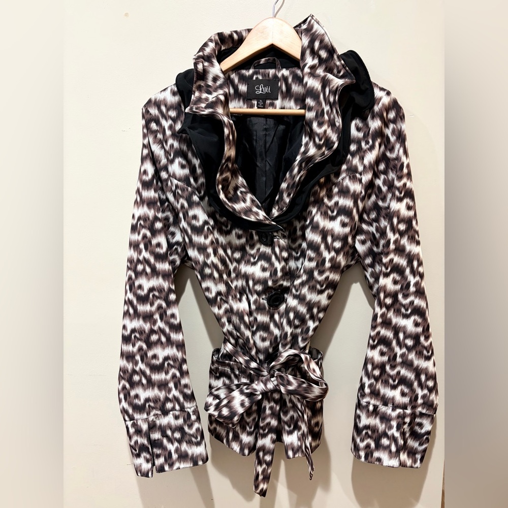 Anthropologie Luii Print Coat XL
